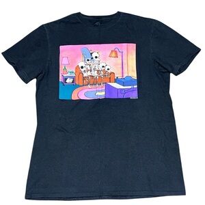 🟡The Simpsons Men’s Skeleton Family Inside House T-Shirt Size M